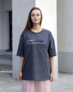 Футболка Оверсайз графіт TEPLO